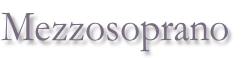 Mezzosoprano